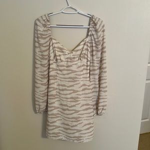 Tiger print dress size small.